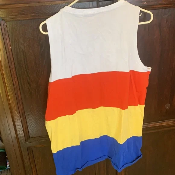 Colorful Striped Sleeveless Top - Picture 4 of 5